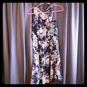 AB Studio Pink beautiful-flirty navy floral dress